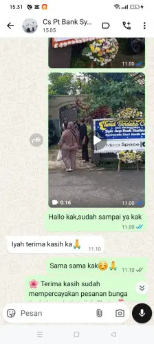 Testimonial Papan Bunga sugihmukti